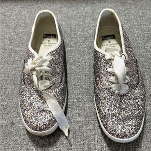 Kate Spade Keds glitter shoes